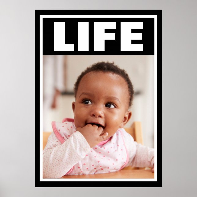 PÓSTER VIDA INFANTIL DE NIÑA CON SONRISA PROLIFERENTE A L (Frente)