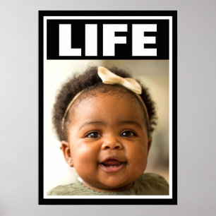 PÓSTER VIDA INFANTIL DE NIÑA CON SONRISA PROLIFERENTE A L