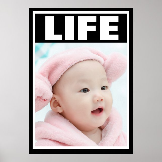 PÓSTER VIDA INFANTIL DE NIÑA CON SONRISA PROLIFERENTE A L (Frente)