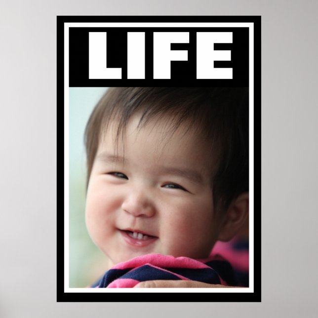 PÓSTER VIDA INFANTIL DE NIÑA CON SONRISA PROLIFERENTE A L (Frente)