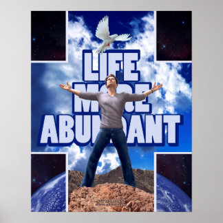 Póster Vida más abundante - 20 x 16