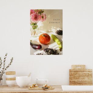 Póster Vida Muerta de Cocina de Otoño