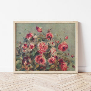 Póster Vida muerta, Rosas de Vargemont   Renoir