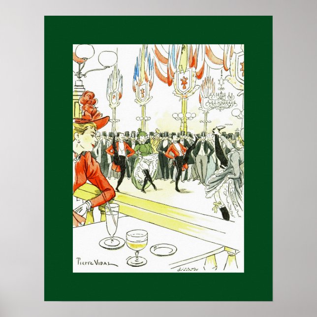 Póster Vida nocturna de París ~Pierre Vidal ~*Cambiar col