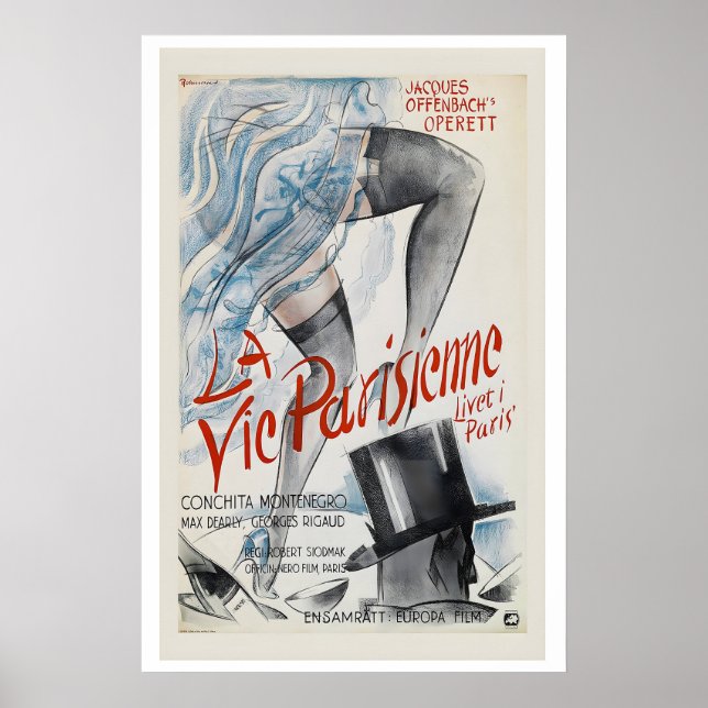 Póster Vida Parisina La Vie Parisienne Jacques (Frente)