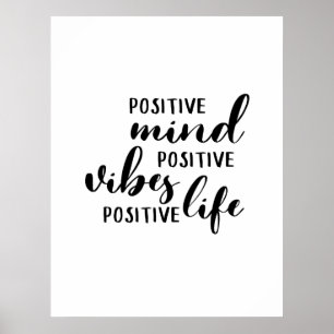 Póster Vida positiva del positivo de la sensación de la