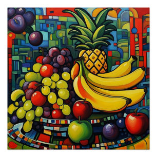 Póster Vida residual con fruta 3