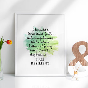 PÓSTER VIDA RESILIENTE: POSTER DEL CORAZÓN AMOR