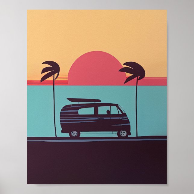 Póster Vida Retro Beach - Una aventura de verano (Frente)