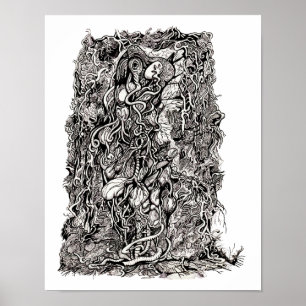 Póster Vida sin piel, por Brian Benson