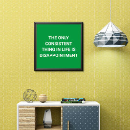 Póster Vida: Sólo decepción - Graciosa