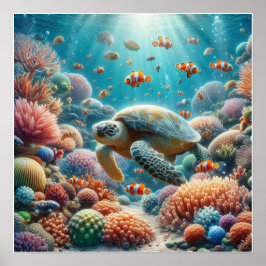 Póster Vida subacuática del personalizado