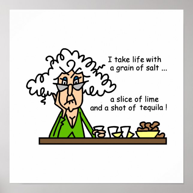 Póster Vida y humor tequila (Frente)