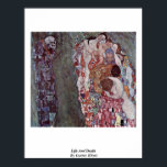 Póster Vida Y Muerte Por Gustav Klimt<br><div class="desc">Vida Y Muerte Por Gustav Klimt. Obra Maestra De Vida Y Muerte De Gustav Klimt. Gustav Klimt: Pintor Simbolista Austríaco Y Uno De Los Miembros Más Destacados Del Movimiento De Secesión De Viena. Sus Principales Obras Incluyen Pinturas,  Murales,  Esbozos Y Otros Objetos De Arte.</div>