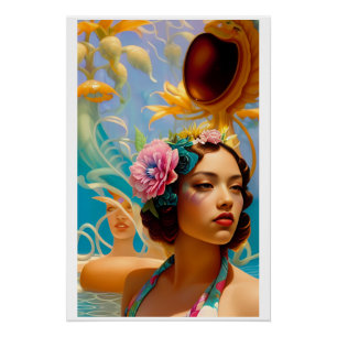 Póster Vidas acuáticas y amantes