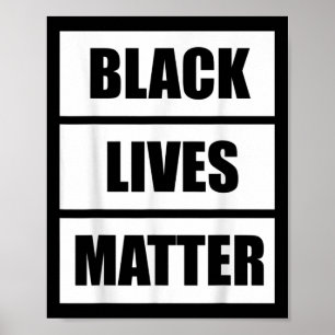 Póster Vidas negras - Concienciación contra la justicia s