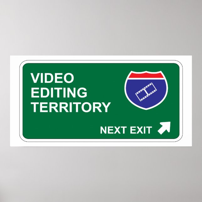 Póster Video Editing Next Exit (Frente)