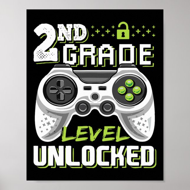 Póster Videojuego de 2º Grado Desbloqueado Pasado A La Es (Frente)