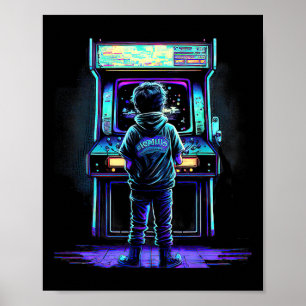 Póster Videojuego de los 80 Viñeta de la galería Retro 3