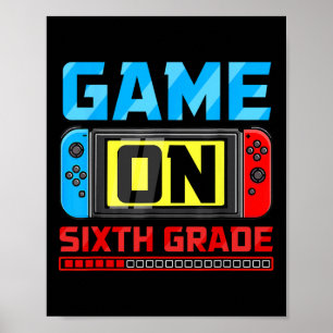 Póster Videojuego en videojuego de sexto grado Byck a la