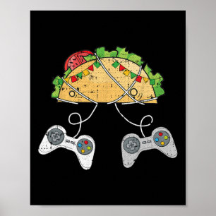 Póster Videojuego Gaming Y Tacos Cinco De Mayo En México
