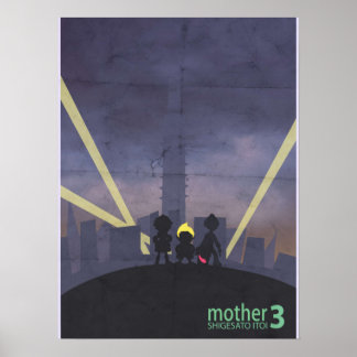 Póster Videojuego minimalista Art Mother 3