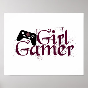 Póster Videojugador del chica