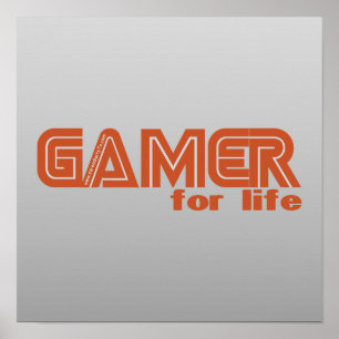 Póster Videojugador para la vida