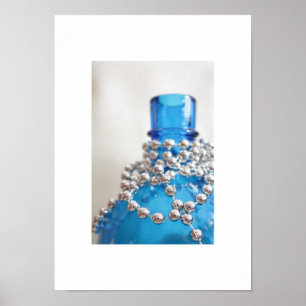 Póster Vidrio azul antiguo