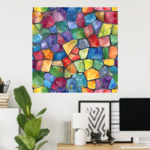 Vidrio con manchas de arco iris acuático