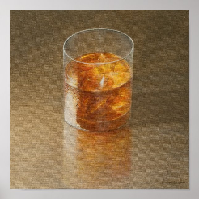 Póster Vidrio de Whisky 2010 (Frente)