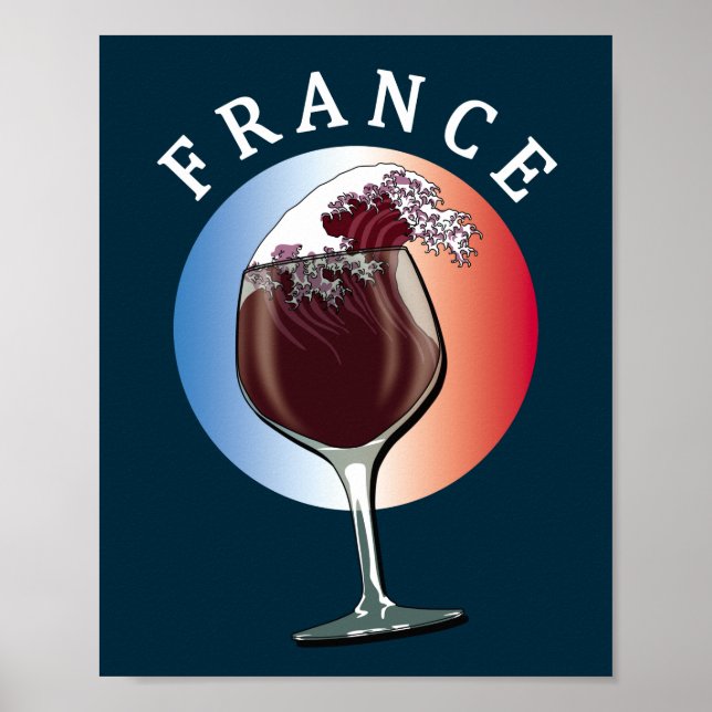 Póster Vidrio francés - Francia (Frente)
