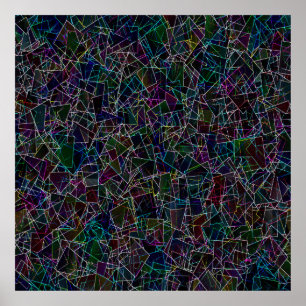 Póster Vidrio manchado......