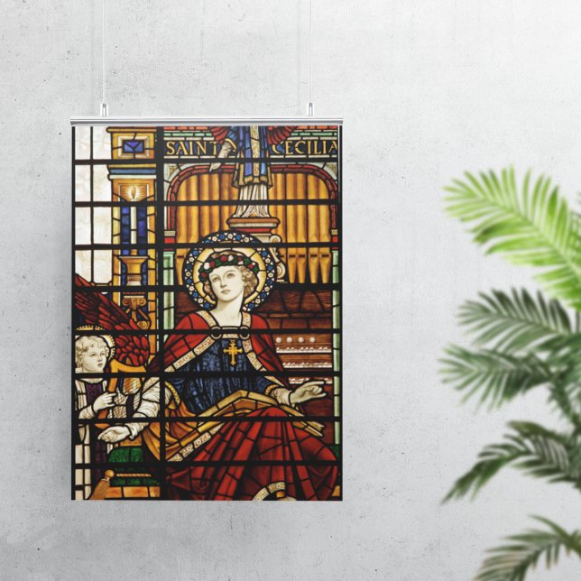 Póster Vidrio Manchado de Santa Cecilia (Subido por el creador)
