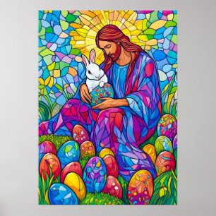 Póster Vidrio Mantenido Jesús Pascua Cristiana