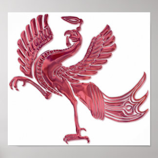 Póster Vidrio rojo de Bird