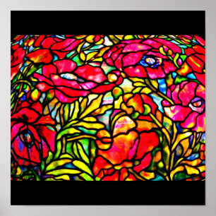 Póster Vidrio-Tiffany con manto de poster 28