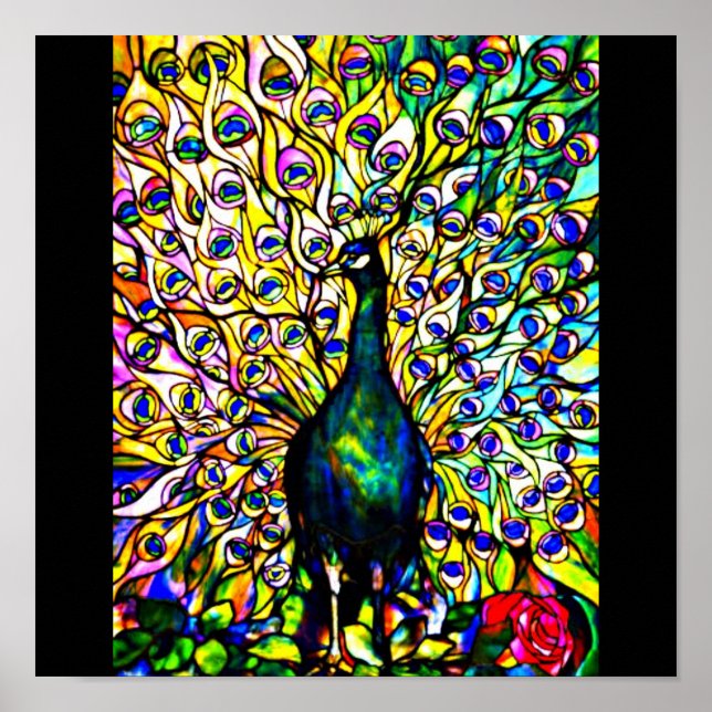 Póster Vidrio-Tiffany con manto de poster 29 (Frente)