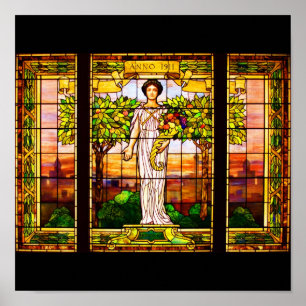 Póster Vidrio-Tiffany Poster-Manchado 9