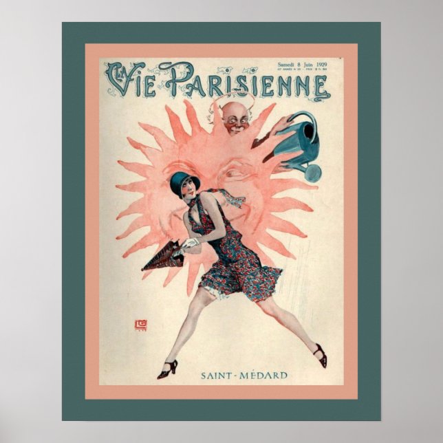 Póster Vie Pairsienne Art Deco 1929 (Frente)