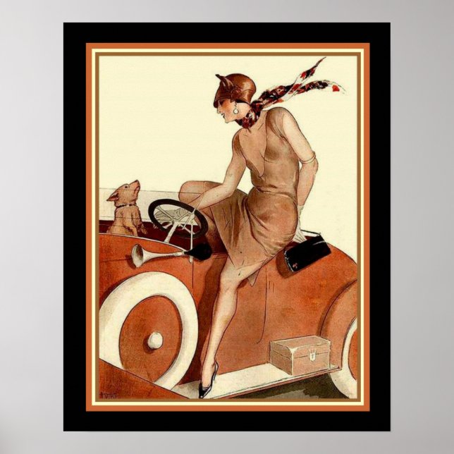 Póster Vie Parisienne Art Deco Print 16 x 20 (Frente)