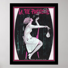 Póster Vie Parisienne Art Deco Smoke Rings