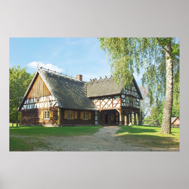 Póster Vieja casa de madera - Poster (Frente)