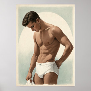 Póster Vieja de los años 50 - linda pose