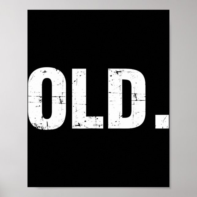 Póster Vieja diversión 40.º 50.º 60.º 70.º regalo de cump (Frente)