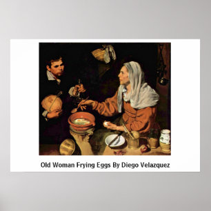 Póster Vieja Fría Huevos De Diego Velázquez