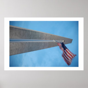 Póster Vieja gloria y monumento de Washington