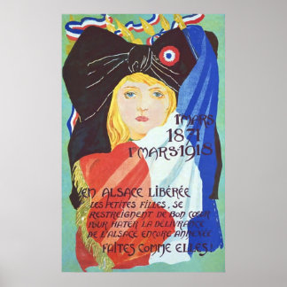 Póster Vieja Guerra Mundial Francesa 1.