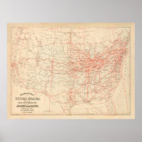 Vieja hoja de ruta de los Estados Unidos (1884)