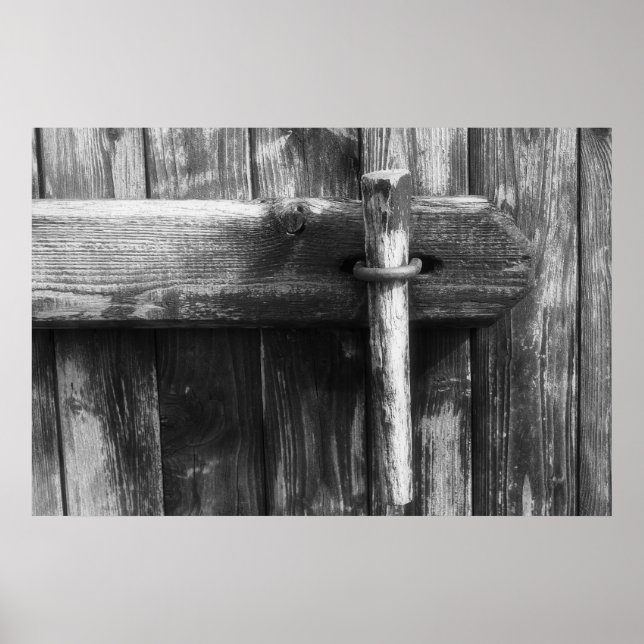 Póster Vieja puerta de granero (Frente)